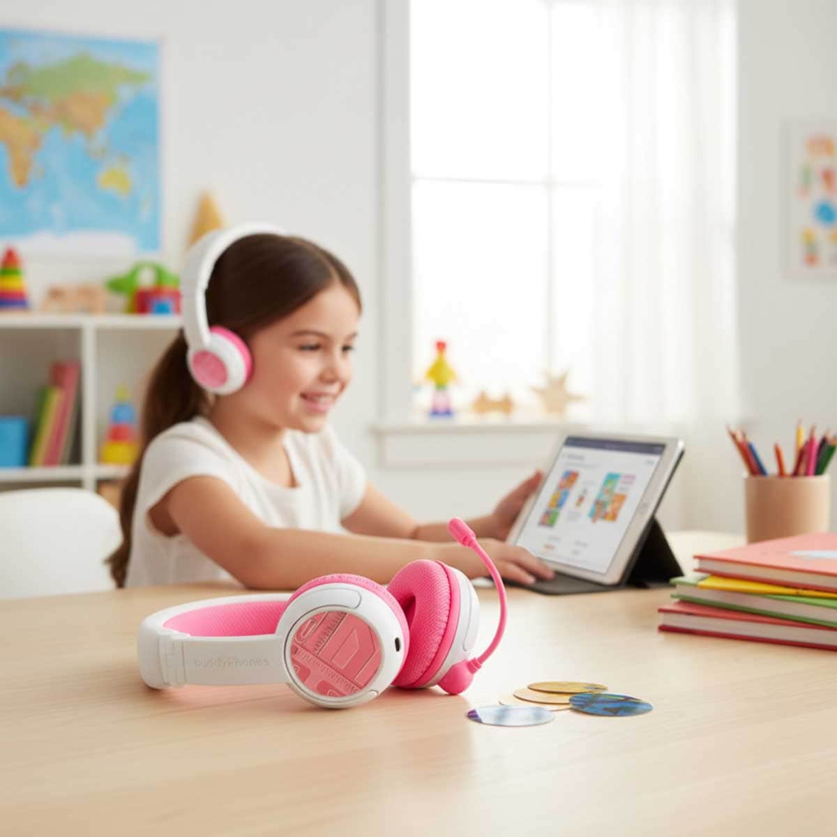 BuddyPhones School+ Wireless On-Ear Headphones