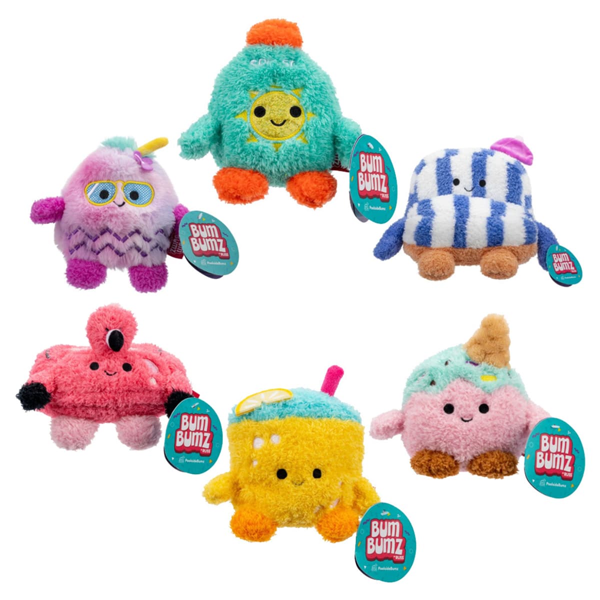 BumBumz 4.5″ PoolsideBumz Assorted Soft Toy Unisex, 3-4 Years