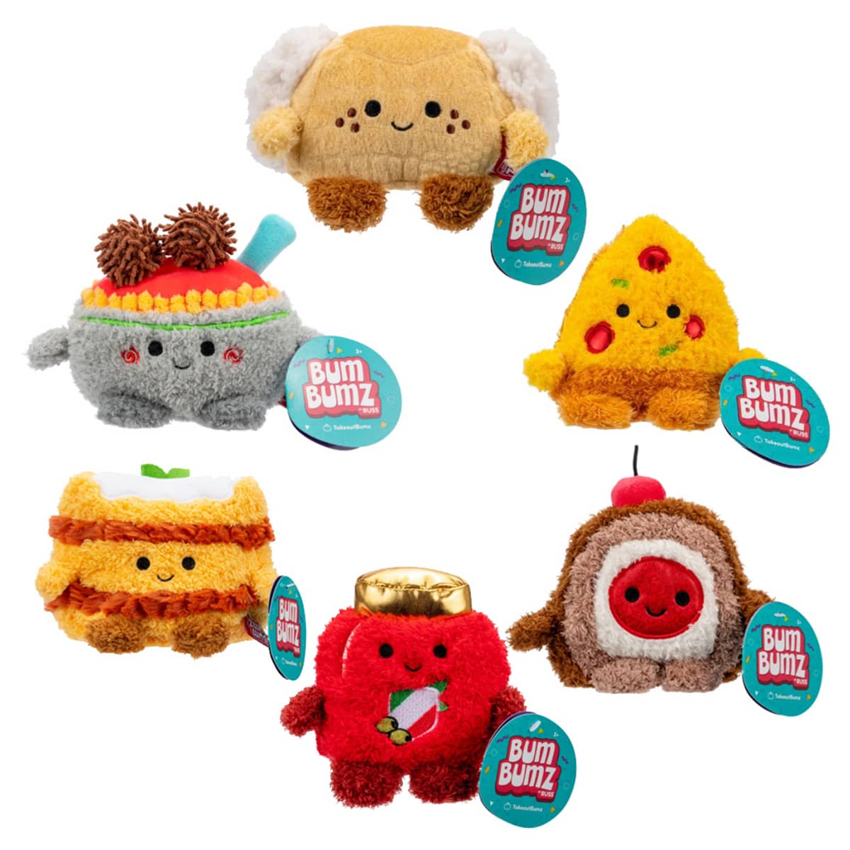 BumBumz 4.5″ TakeoutBumz Series 2 Assorted Soft Toy Unisex, 3-4 Years