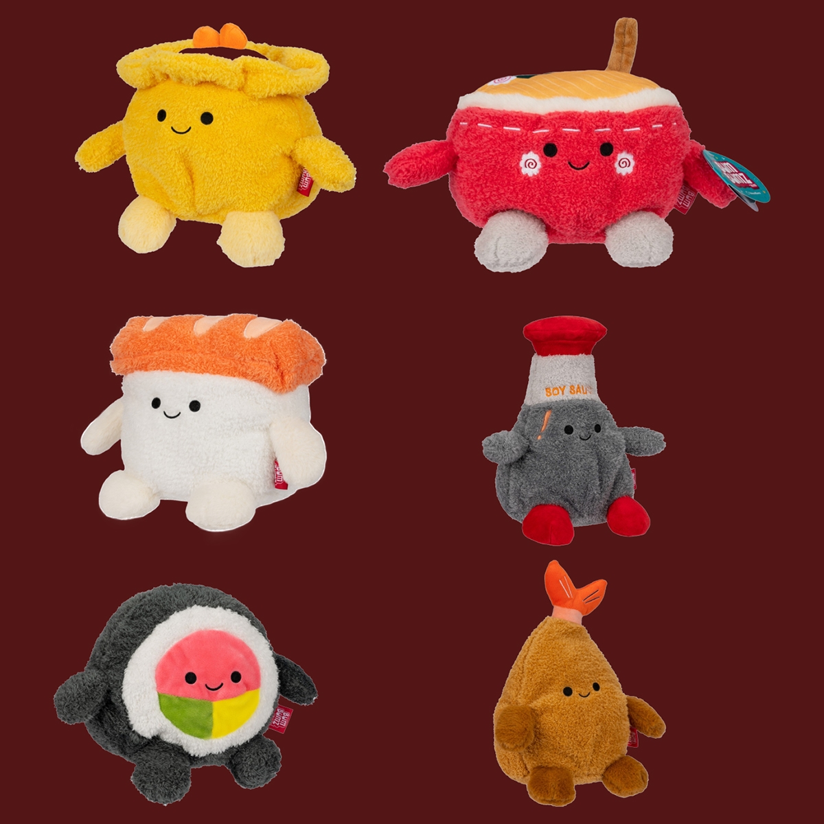 Bumbumz 7.5″ Takeout Bumz Assorted Collectible Plush Toy Unisex, 3-4 Years