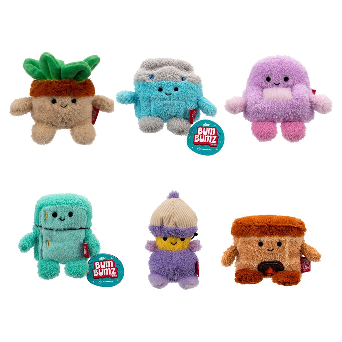 Bumbumz Assorted 4.5" Home Bumz Plush Toy Unisex, 3-4 Years