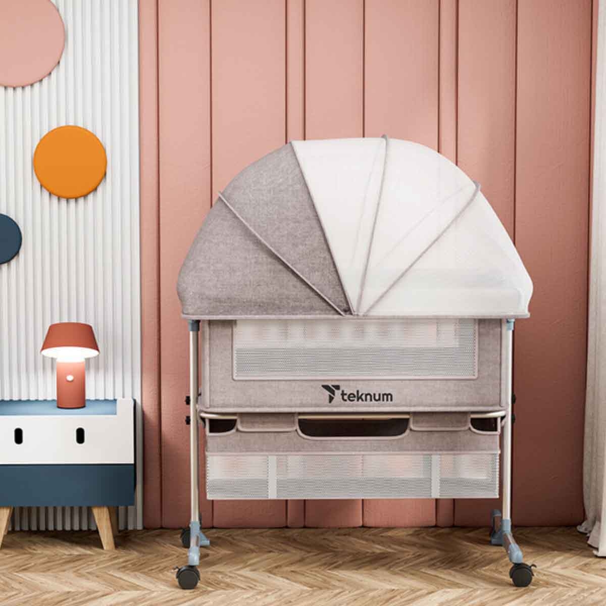 تكنم سرير أطفال خشبي بتصميم أوروبي