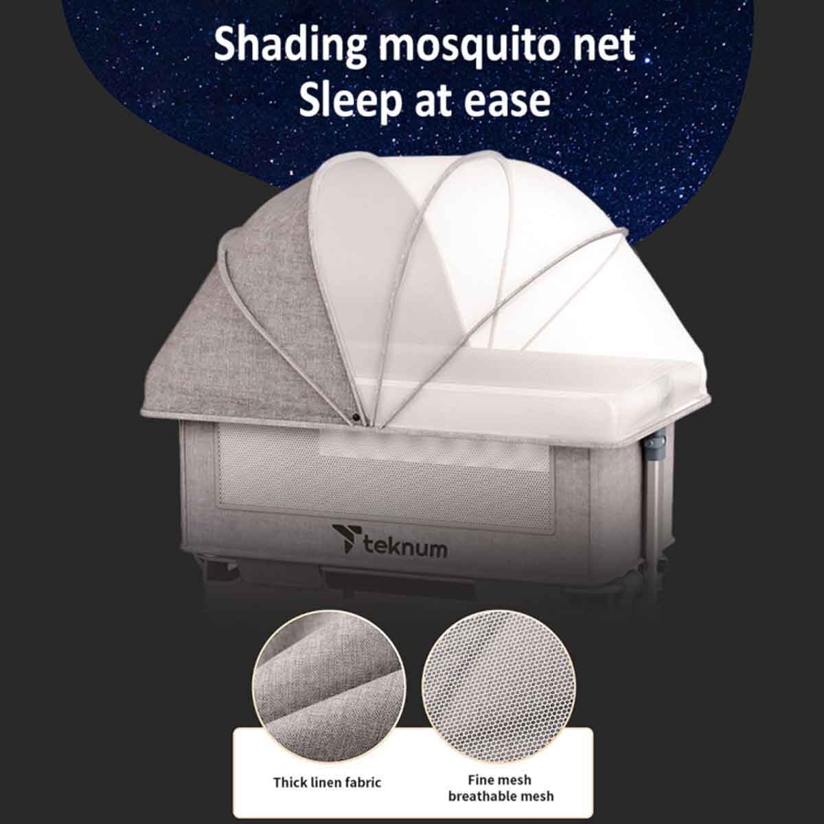 تكنم سرير أطفال خشبي بتصميم أوروبي