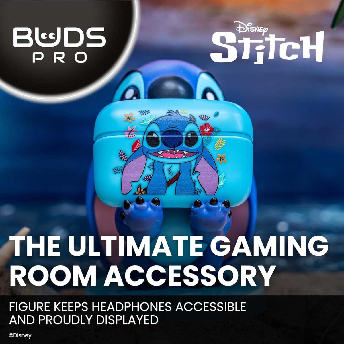 Cable Guys Disney Lilo & Stitch Pro True Wireless Earbuds with Holder Set