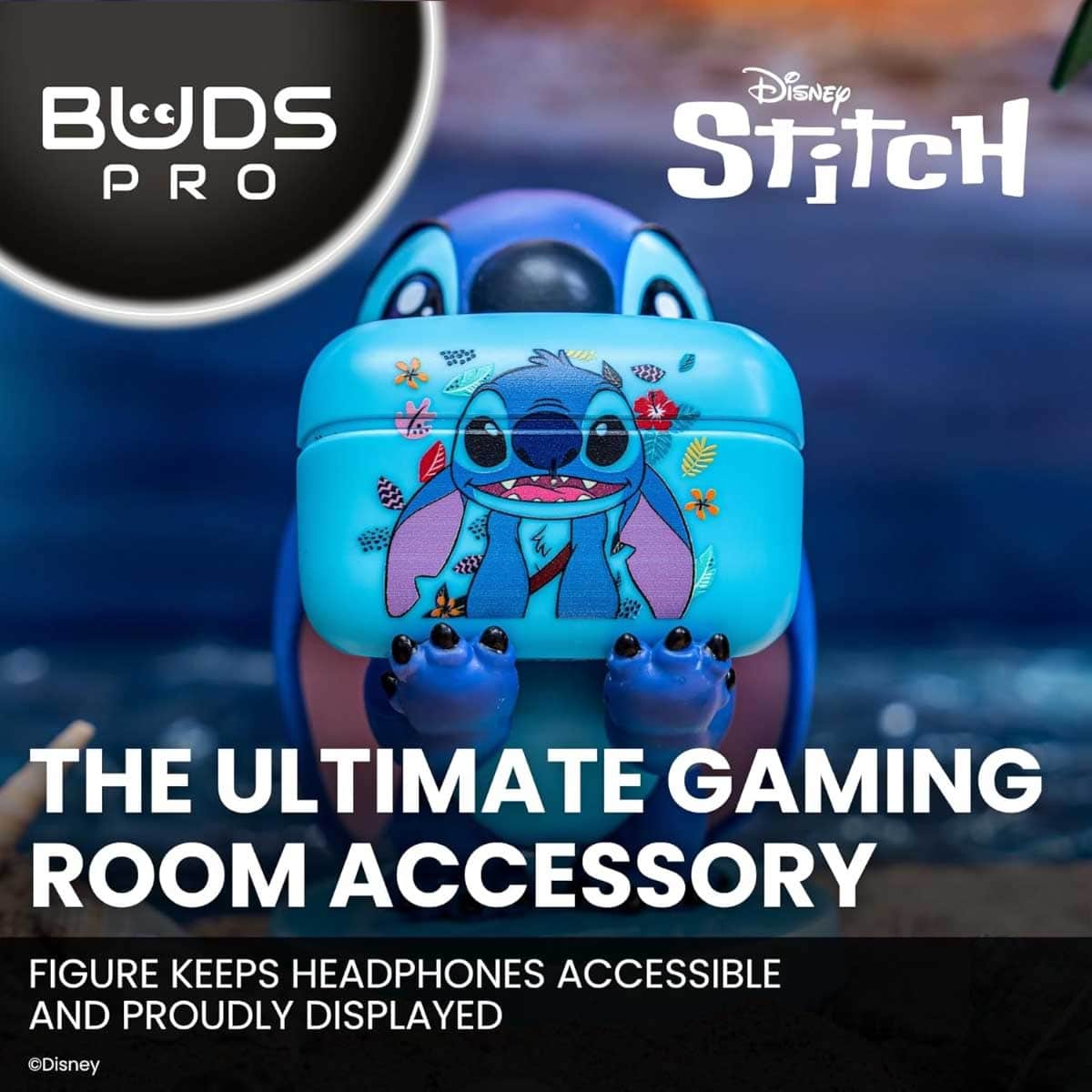 Cable Guys Disney Lilo & Stitch Pro True Wireless Earbuds with Holder Set