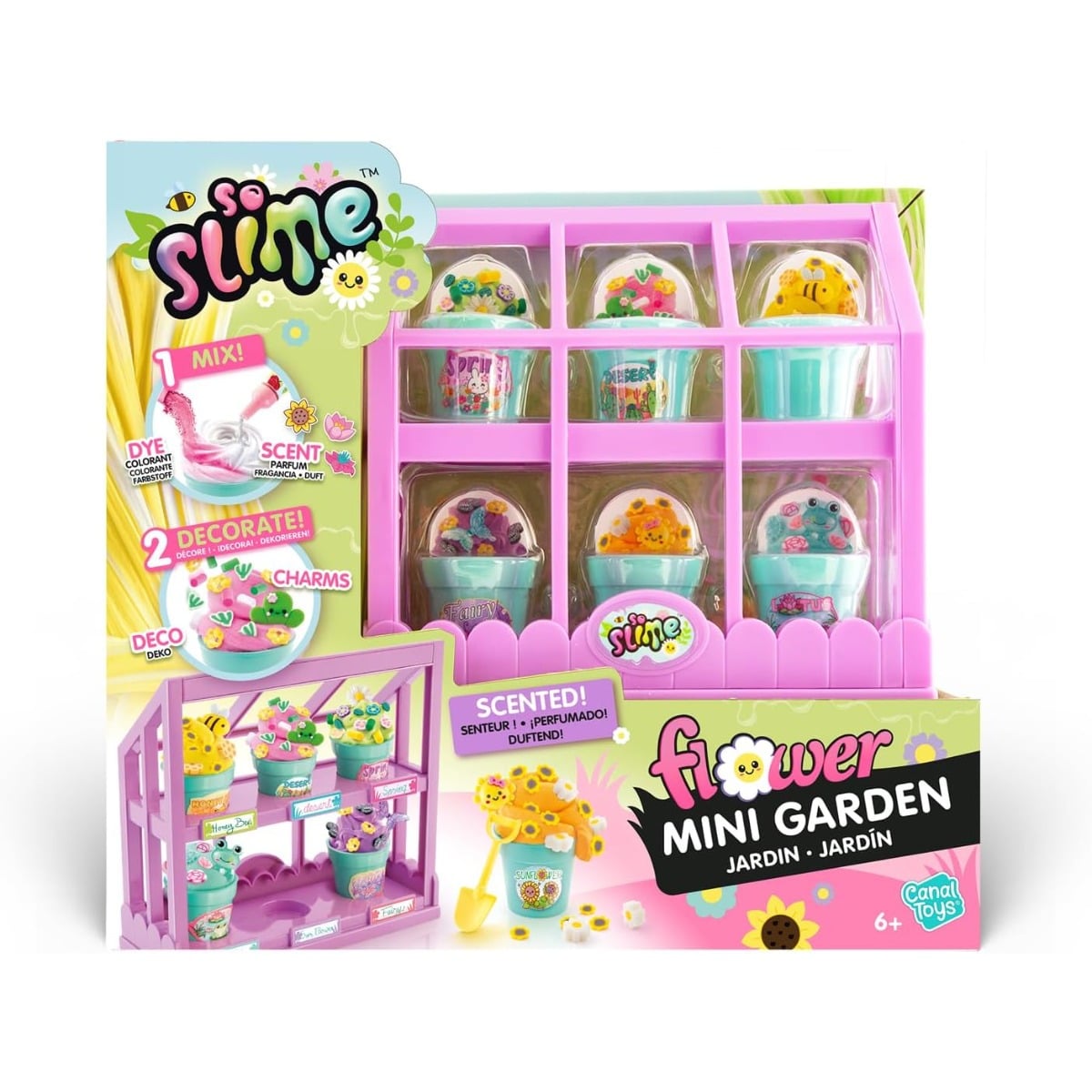 Canal Toys Flower Mini Garden Slime Playset Unisex, 6-8 Years