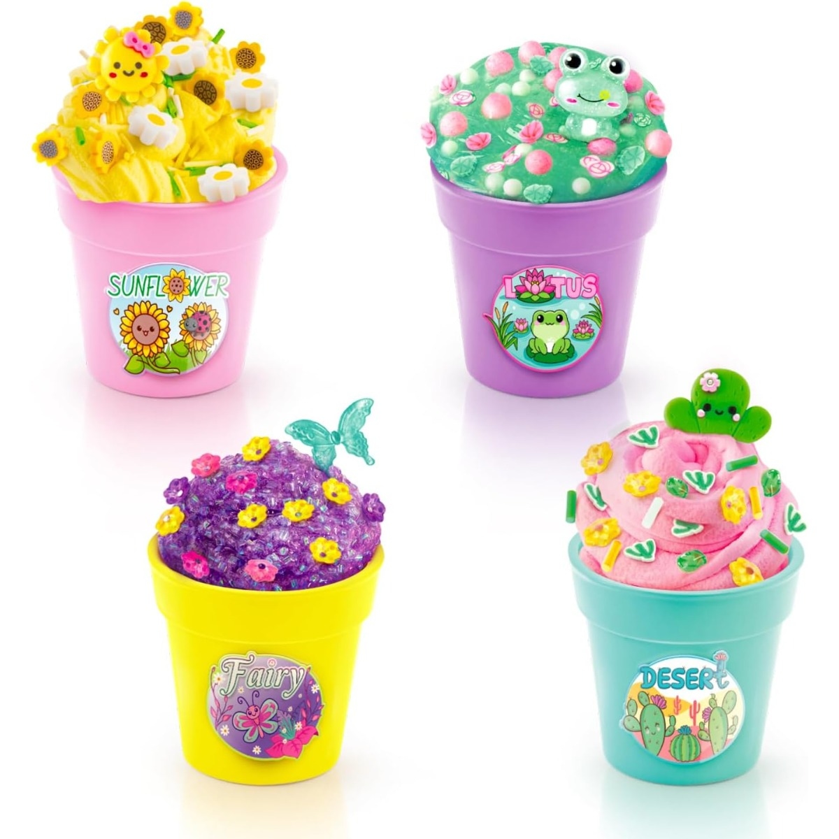 Canal Toys Flower Pot Assorted Slime Playset Unisex, 6-8 Years