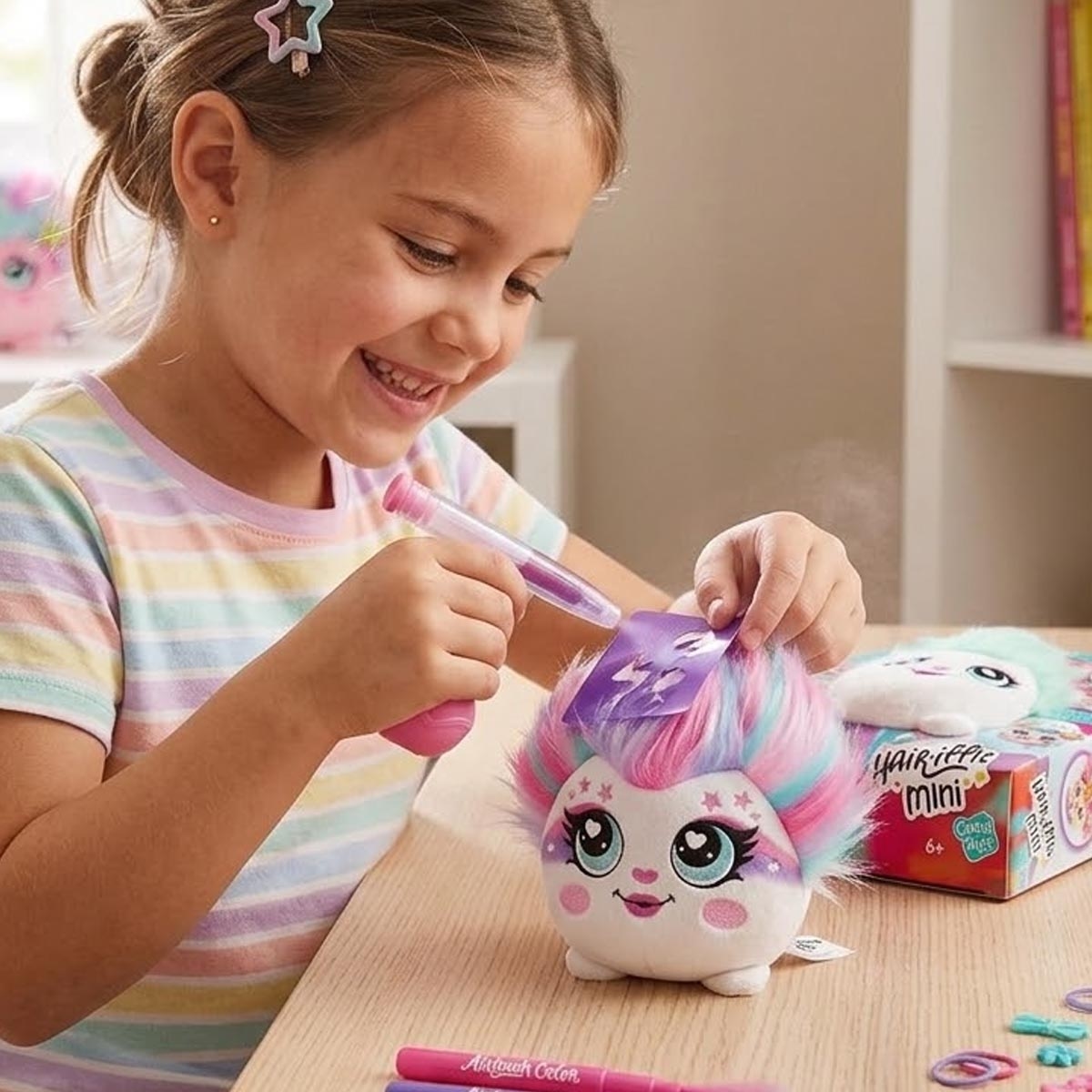 Canal Toys Hair'iffic Mini Airbrush Plush Toy Girls, 6-8 Years