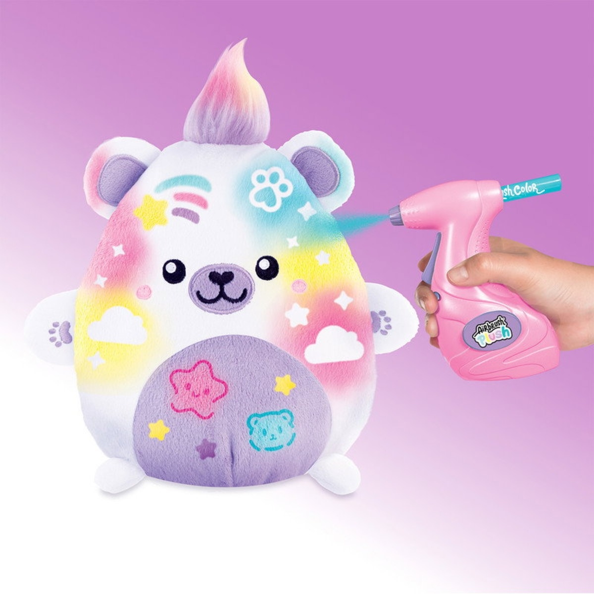 Canal Toys Kawaii Bear Airbrush Plush Toy Girls, 6-8 Years