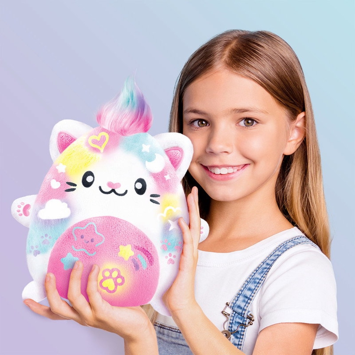 Canal Toys Kawaii Kitty Airbrush Plush Toy Girls, 6-8 Years