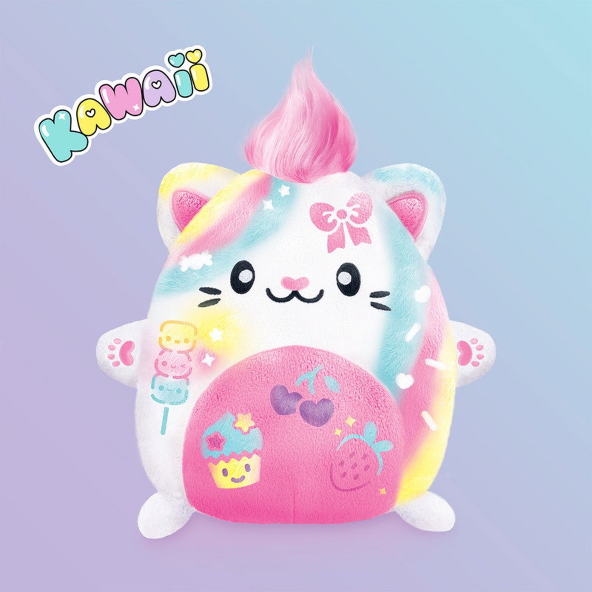 Canal Toys Kawaii Kitty Airbrush Plush Toy Girls, 6-8 Years
