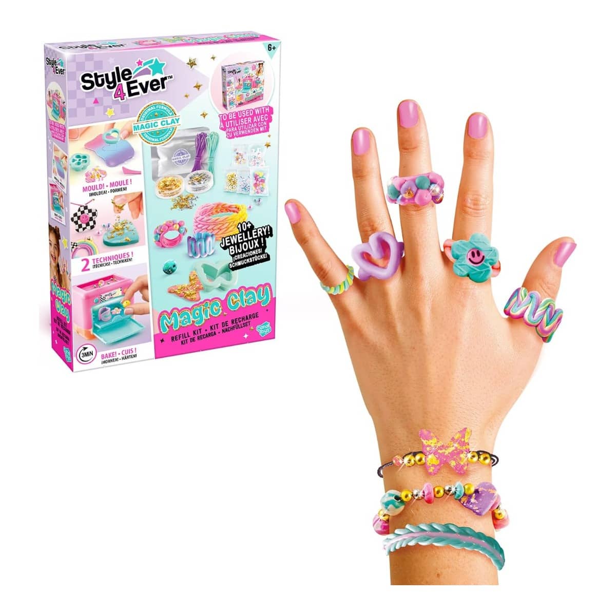 Canal Toys Magic Clay Refill Jewellery Maker Kit Girls, 6-8 Years