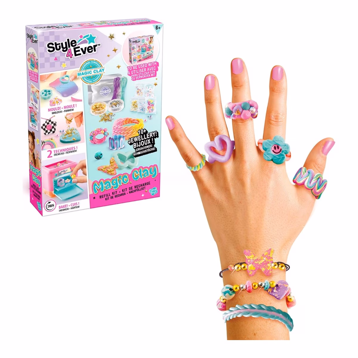 Canal Toys Magic Clay Refill Jewellery Maker Kit Girls, 6-8 Years