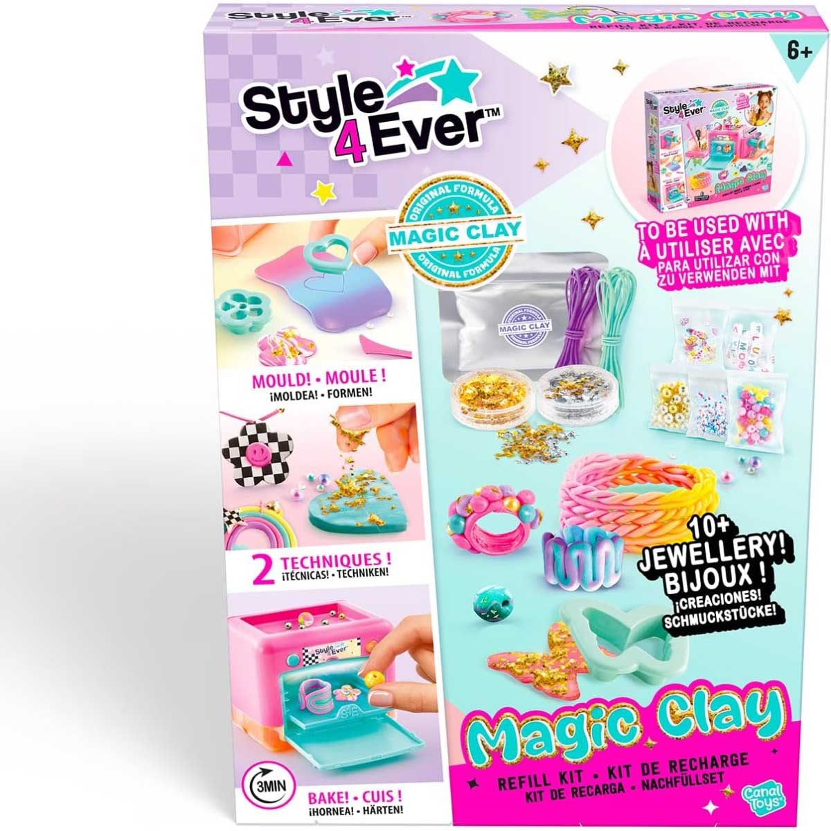 Canal Toys Magic Clay Refill Jewellery Maker Kit Girls, 6-8 Years