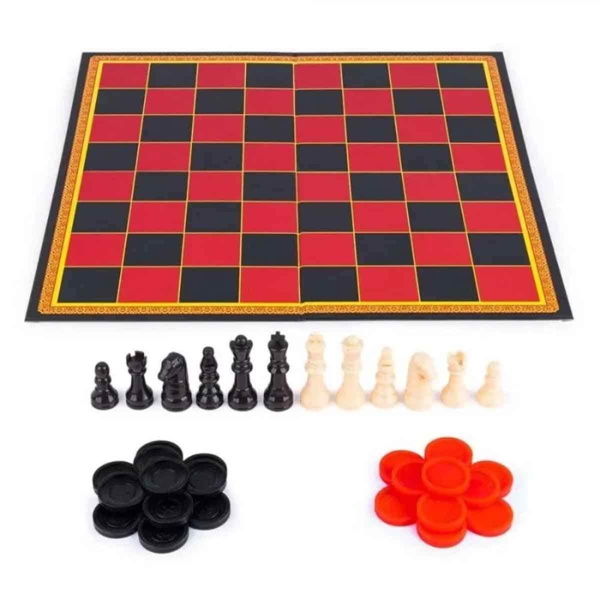 Cardinal Classics Chess & Checkers Board Game Unisex, 5-7 Years