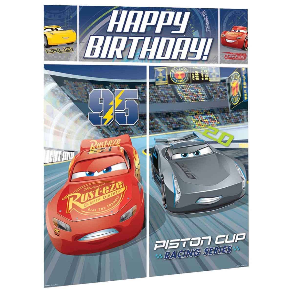 Disney and Pixar Cars 3 Scene Setter Decorating Kit