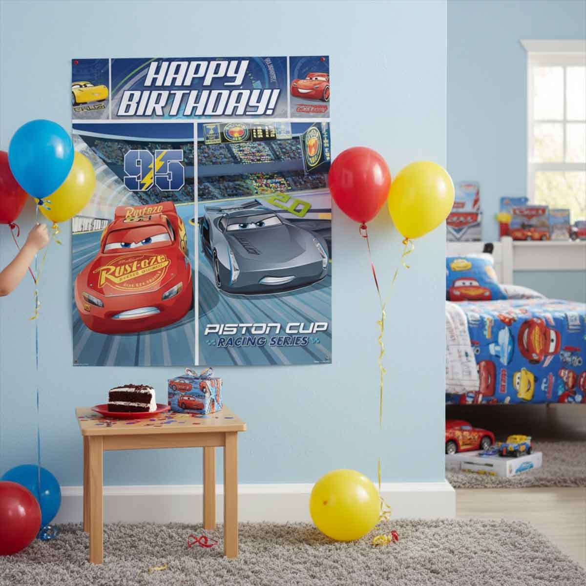 Disney and Pixar Cars 3 Scene Setter Decorating Kit