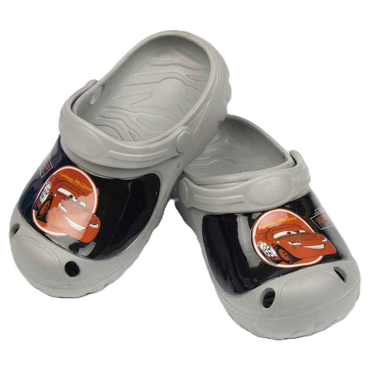 Cars EU Grey Lightweight & Comfortable Slip-On Sandals Kids Klogs Boys