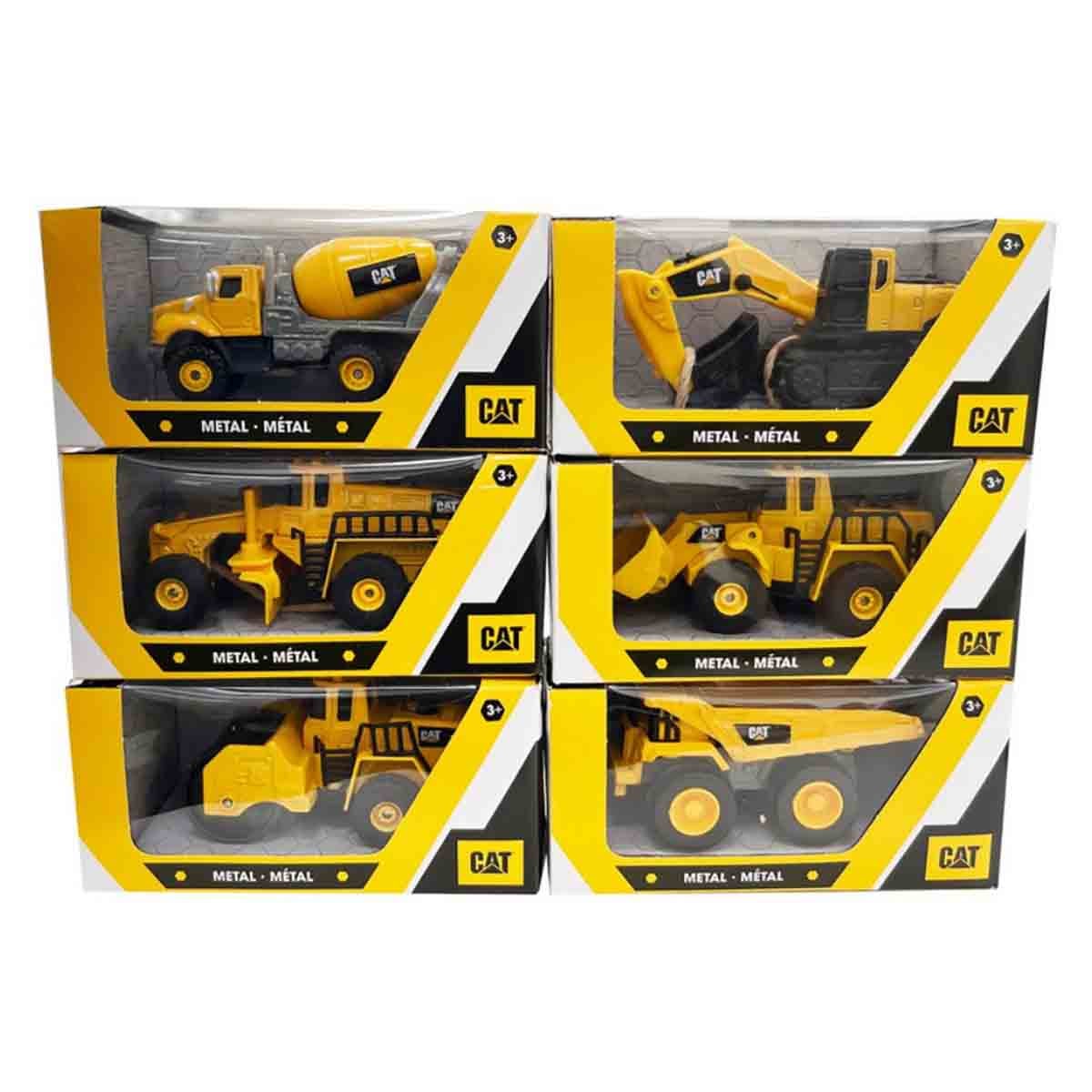 CAT 021664560938 4″ Die Cast Metal Single Assorted Construction Vehicle Toy Unisex, 3-4 Years