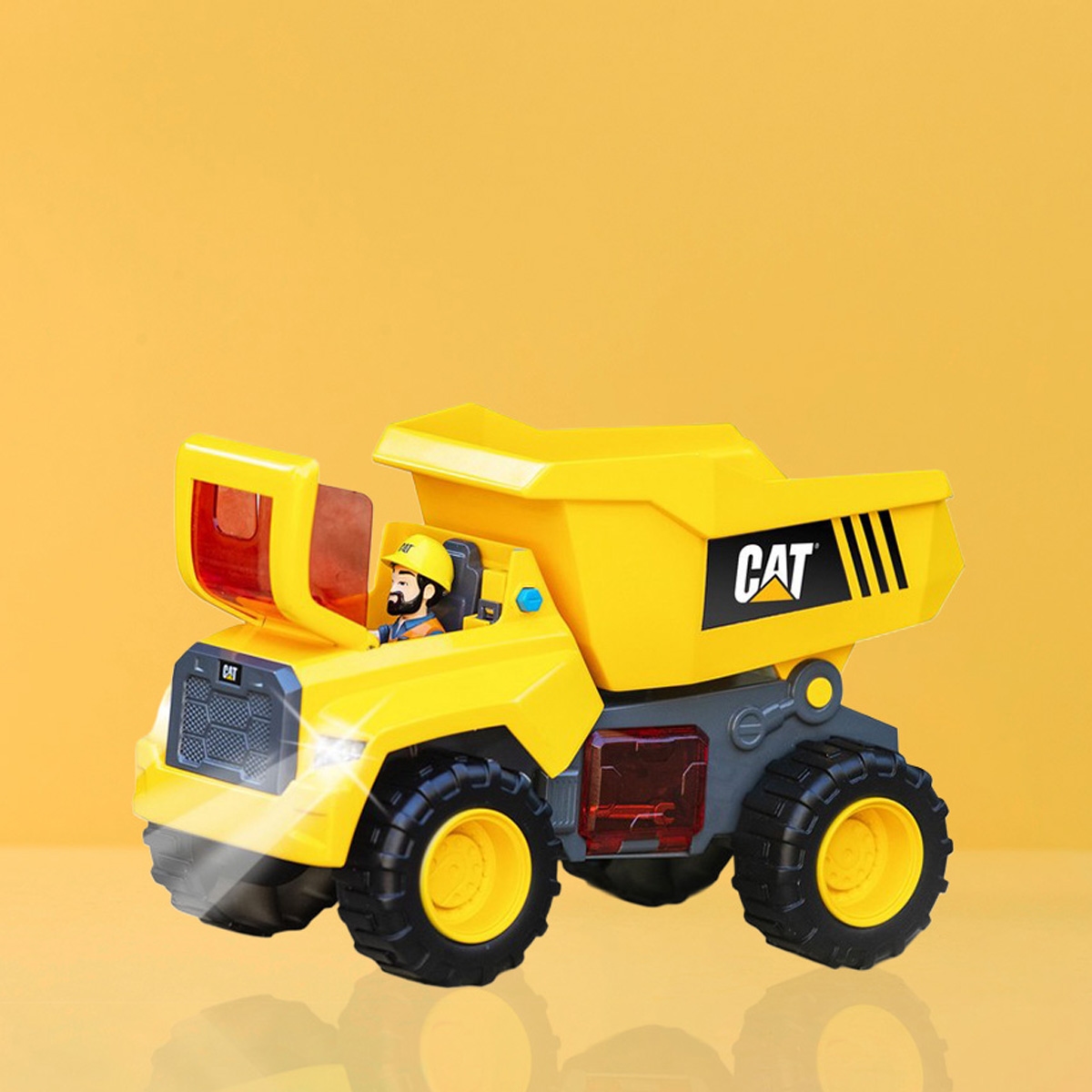 CAT 11.5″ Power Action Crew Lights & Sounds Dump Truck Toy Unisex, 3-4 Years