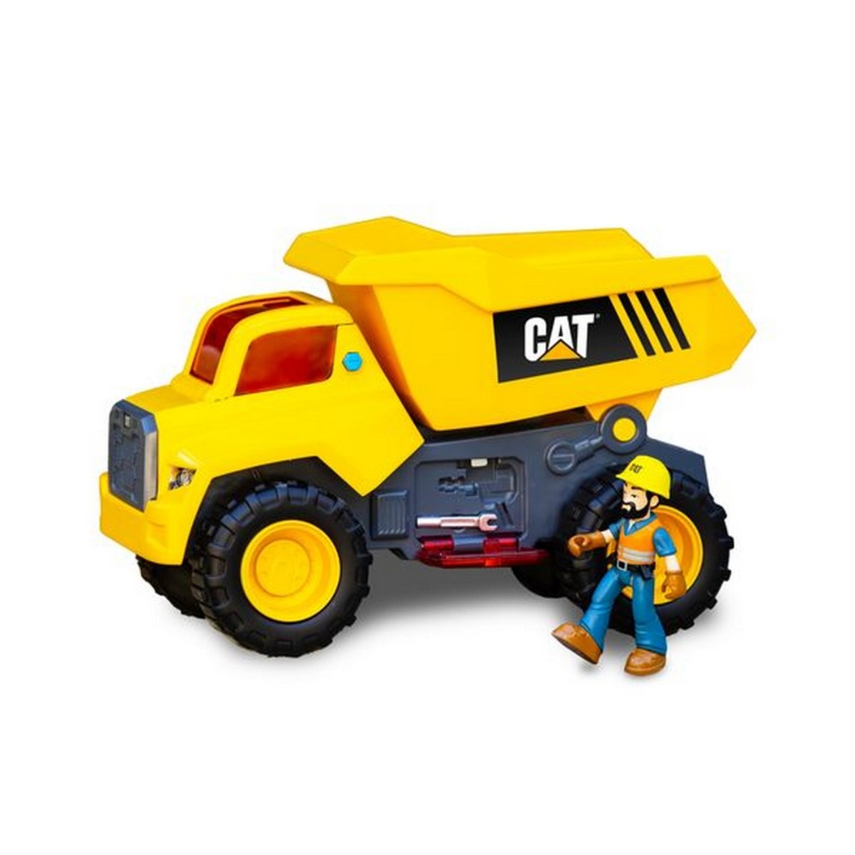 CAT 11.5″ Power Action Crew Lights & Sounds Dump Truck Toy Unisex, 3-4 Years