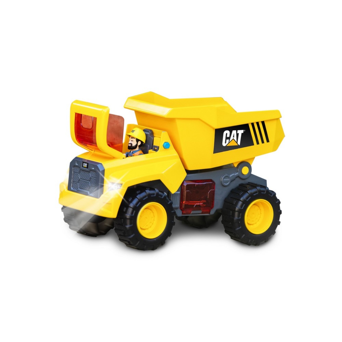CAT 11.5″ Power Action Crew Lights & Sounds Dump Truck Toy Unisex, 3-4 Years