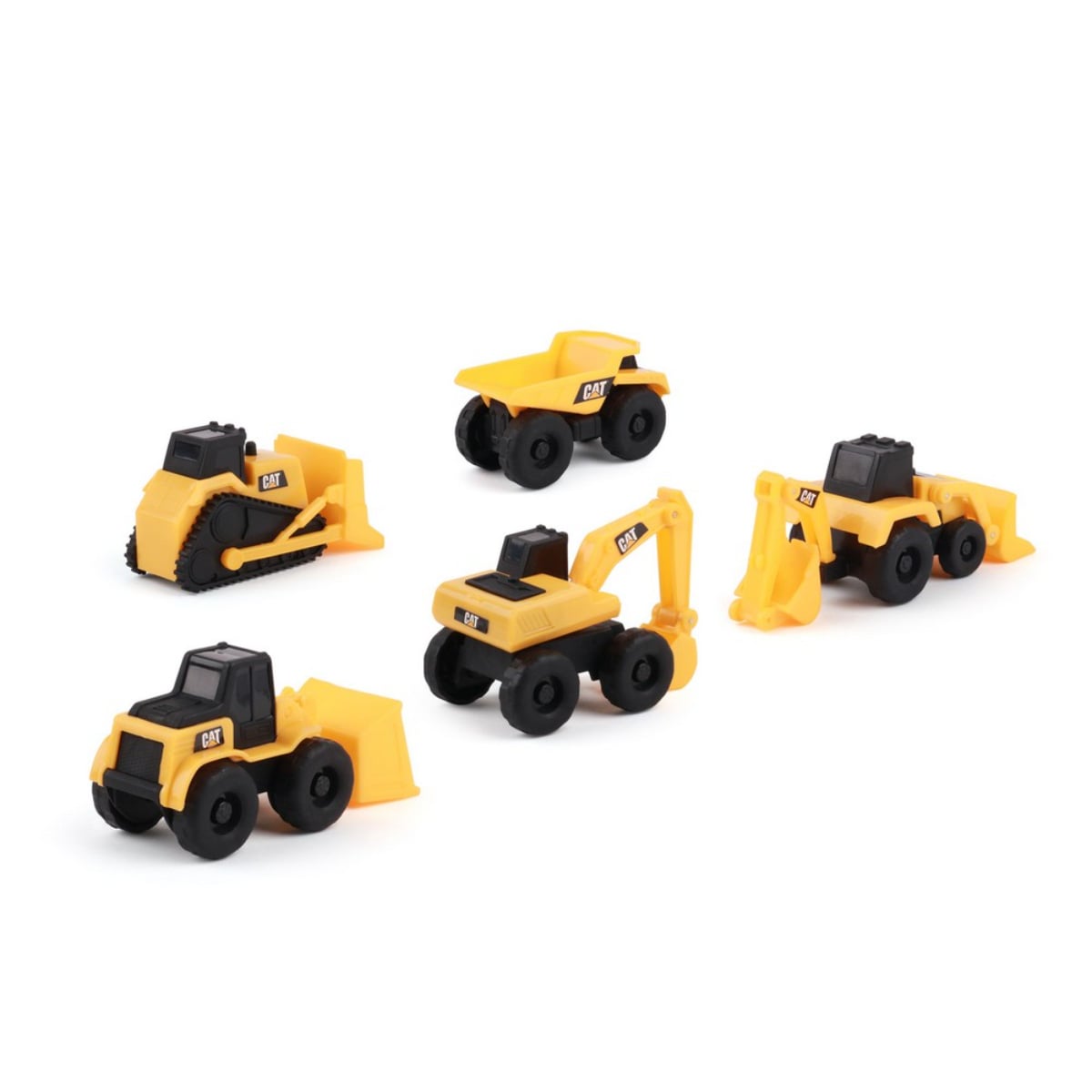 CAT 3″ Mini Machines Construction Vehicles Unisex, 3-4 Years Pack of 5