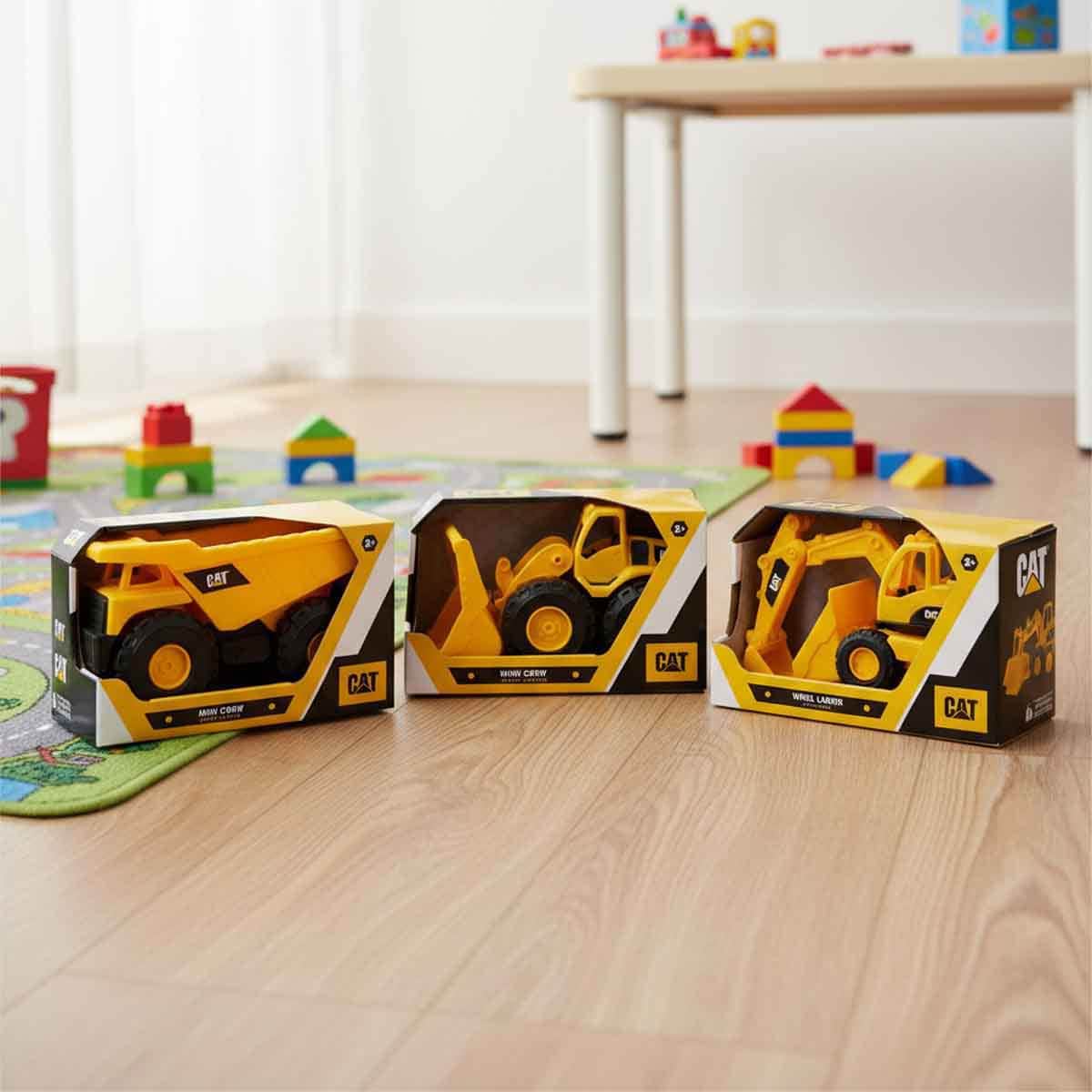 CAT 7" Mini Crew Worker Assorted Construction Vehicle Unisex, 3-4 Years