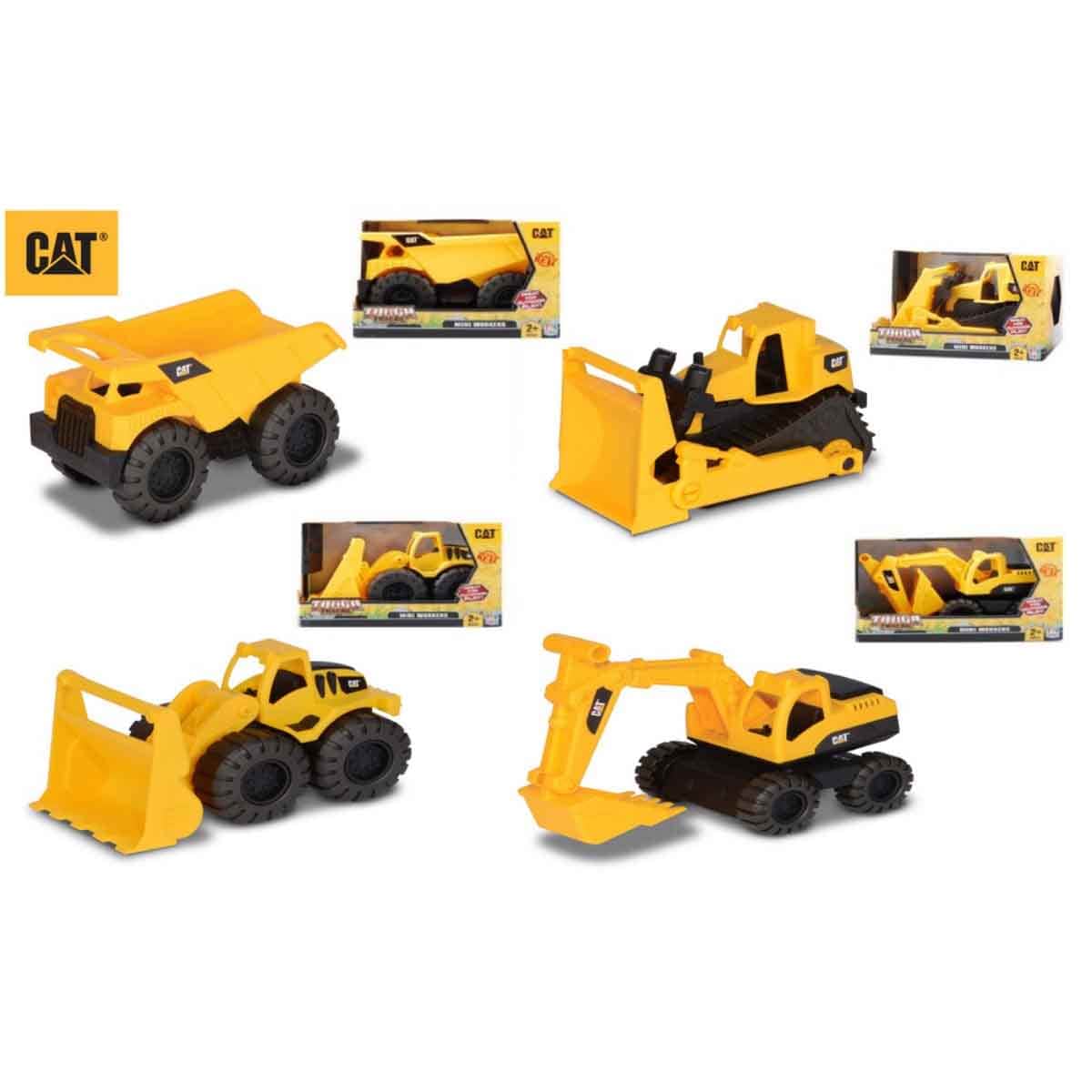 CAT 7" Mini Crew Worker Assorted Construction Vehicle Unisex, 3-4 Years
