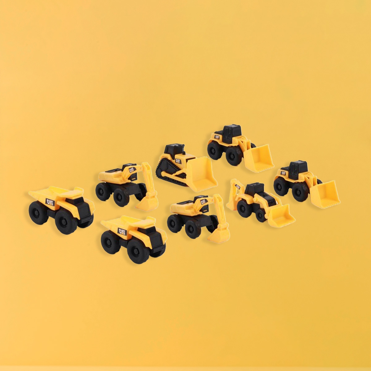 CAT Mini Machines Megapack Construction Toys Boys, 3-4 Years, Pack of 8