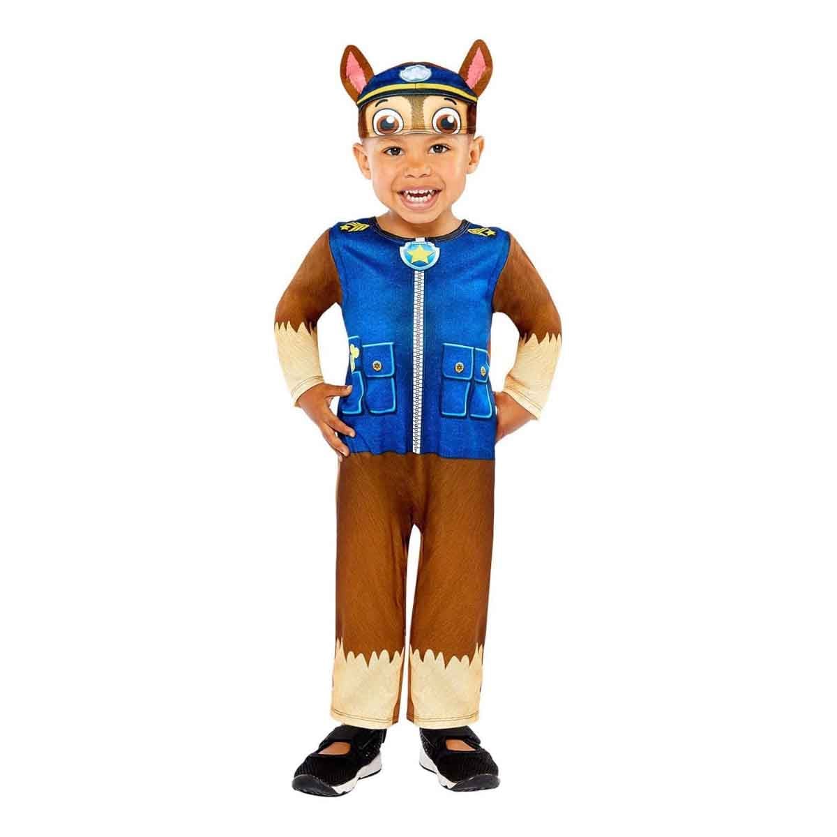 Paw Patrol Chase Costume Boys, 2-3 Years