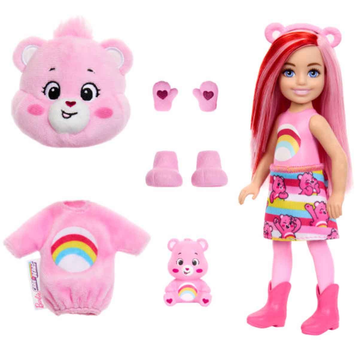 Barbie Chelsea Cutie Reveal Care Bears Series Assorted Doll Girls, 3-4 Years