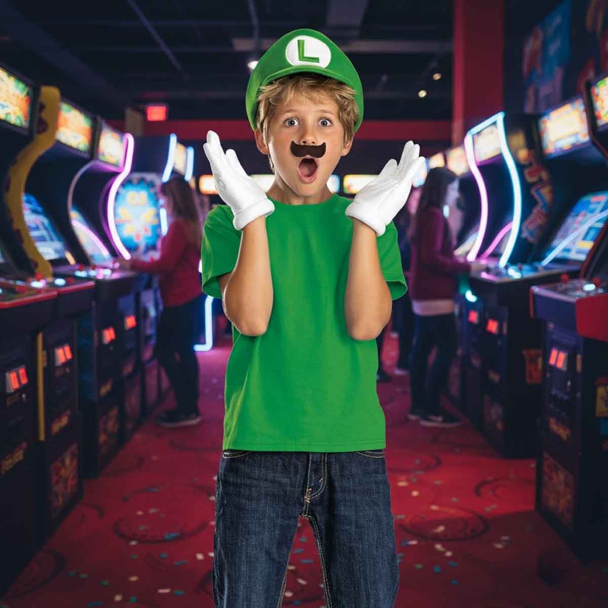 Super Mario Luigi Elevated Costume Dress-Up Accessories