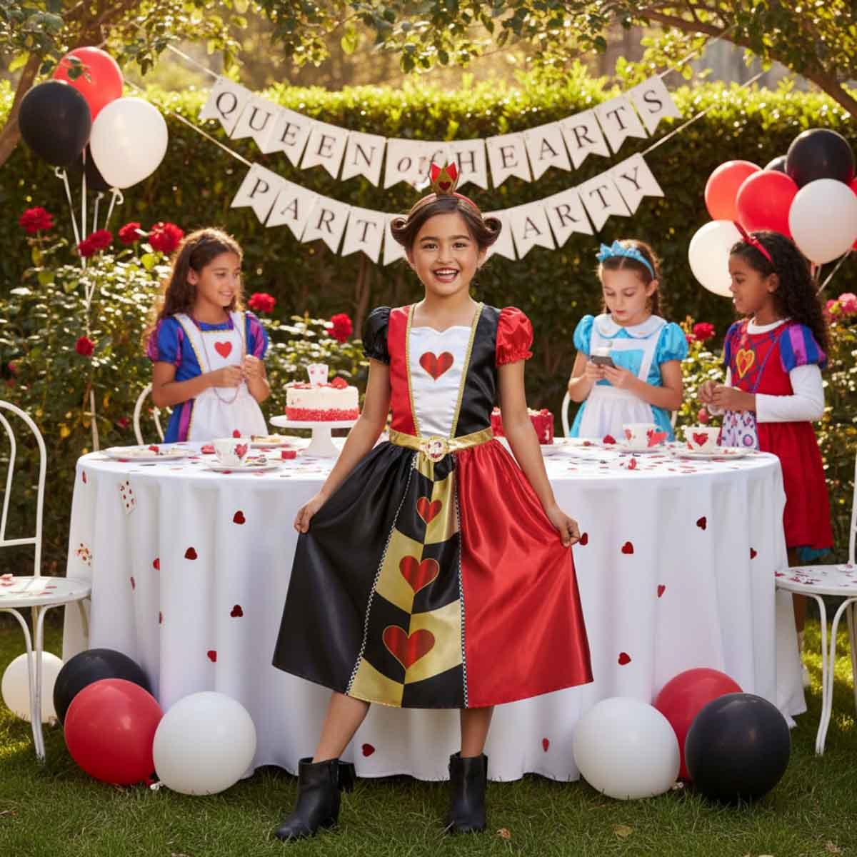 Alice in the Wonderland Queen Of Hearts Classic Costume