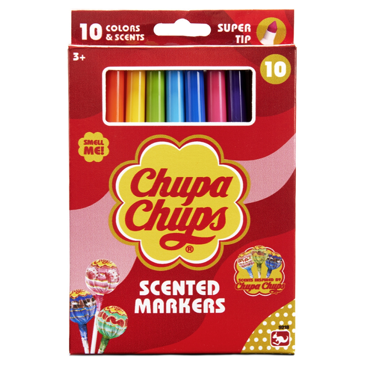 Chupa Chups 10Ct Scented Super Tip Markers Unisex, 3-4 Years