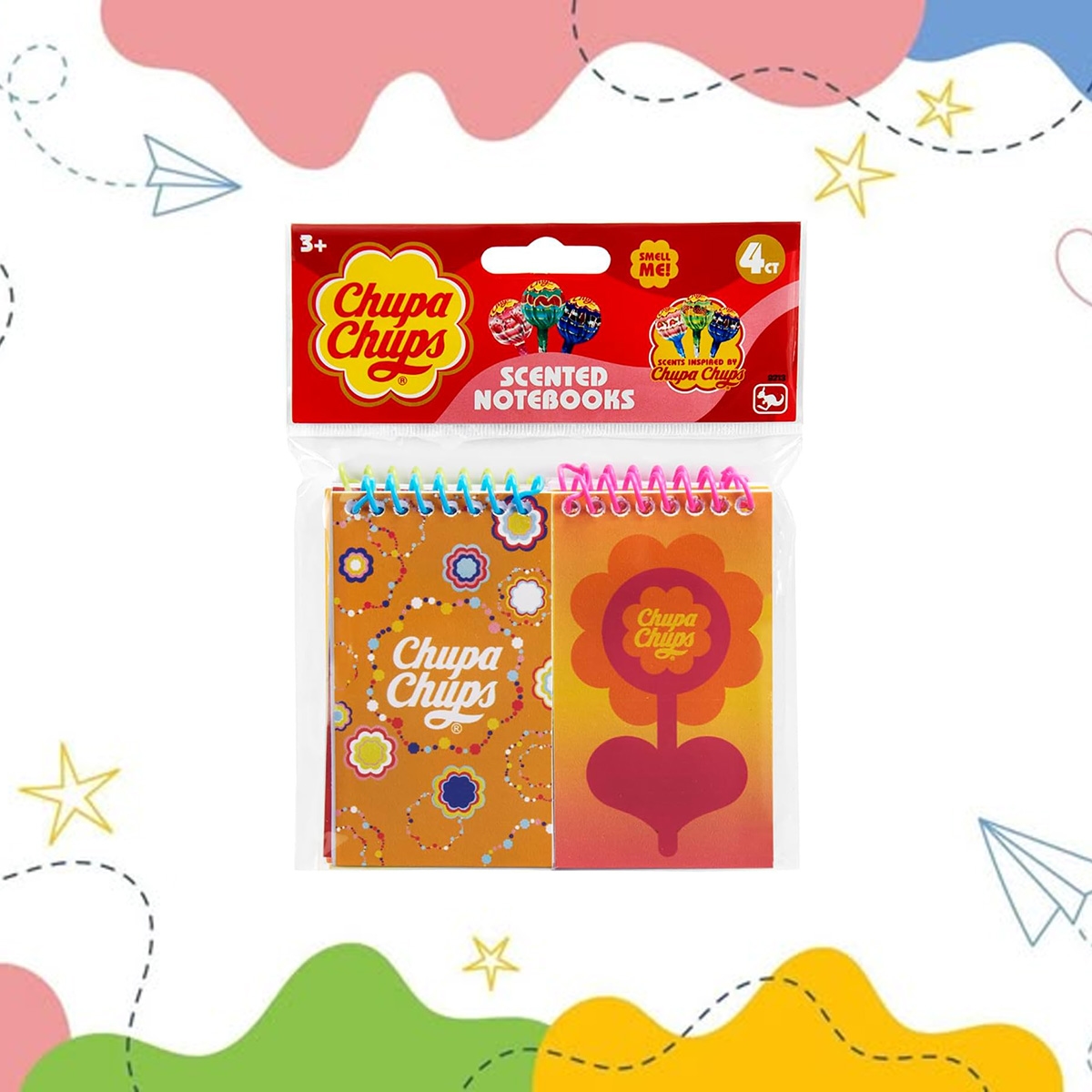 Chupa Chups 4Ct Scented Note Pads Unisex, 3-4 Years