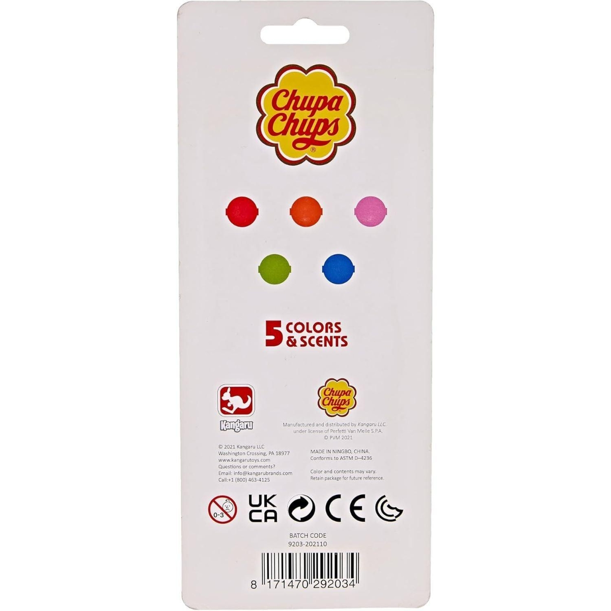 Chupa Chups Kangaru Scented Felt Tip Pens Unisex, 3-4 Years