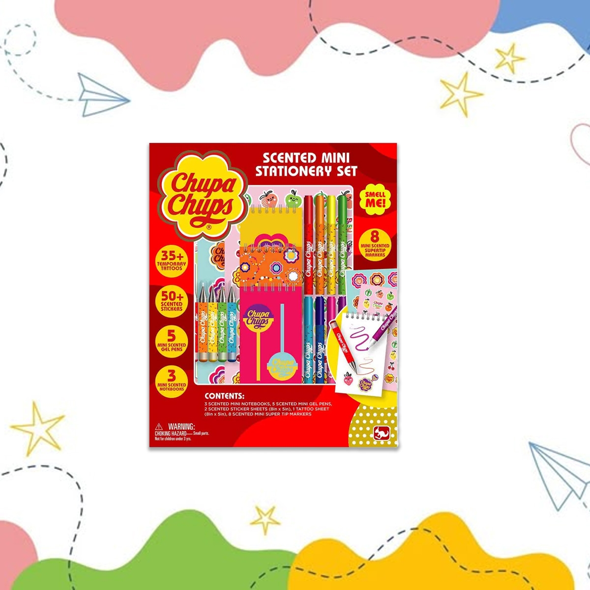 Chupa Chups Scented Mini Fun Stationery Set Unisex, 3-4 Years