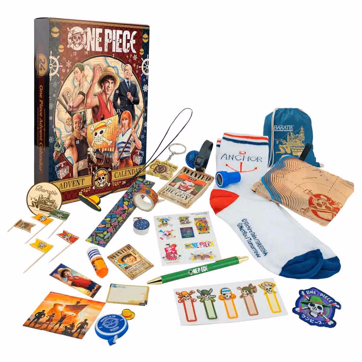 Cinereplicas One Piece Advent Calendar 2024 Playset Unisex, 5-7 Years