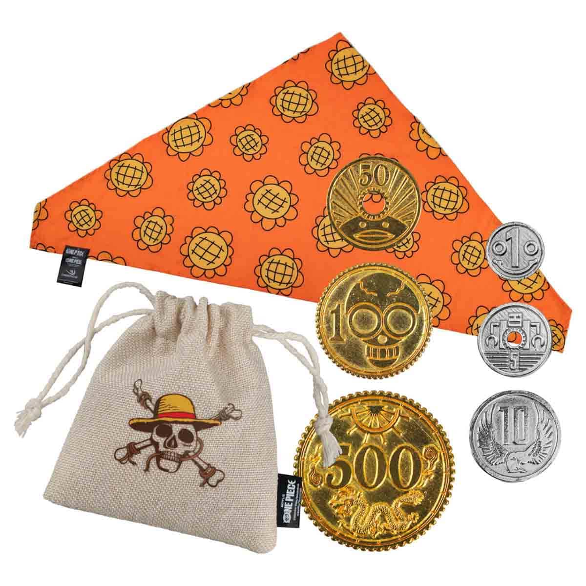 Cinereplicas One Piece Berry Coins & Nami Bandana Set Girls, 5-7 Years
