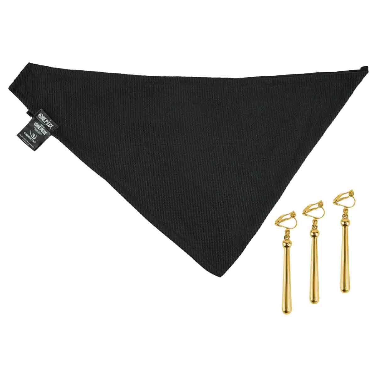 Cinereplicas One Piece Zoro Bandana & Earrings Set Boys, 5-7 Years