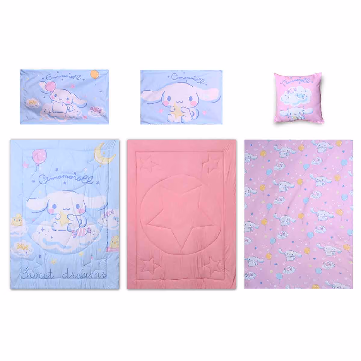 Cinnamoroll HM-5IN1BNB-15 5-Piece BnB Brushed Microfiber with Polyester Shell Comforter Set