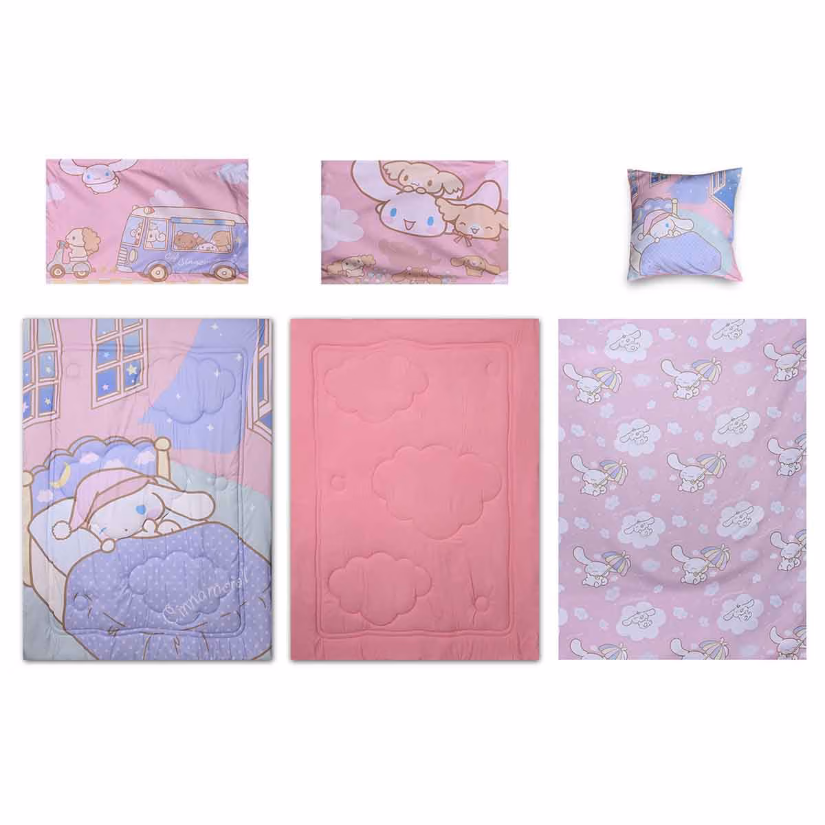 Cinnamoroll HM-5IN1BNB-16 5-Piece BnB Brushed Microfiber with Polyester Shell Comforter Set