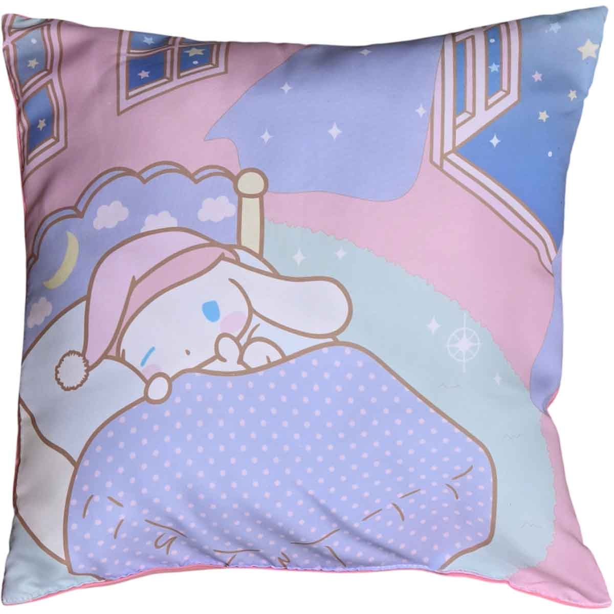 سينامورول طقم لحاف مكون من 5 قطع من ألياف دقيقة مفرشة موديل HM-5IN1BNB-16 مع غلاف بوليستر