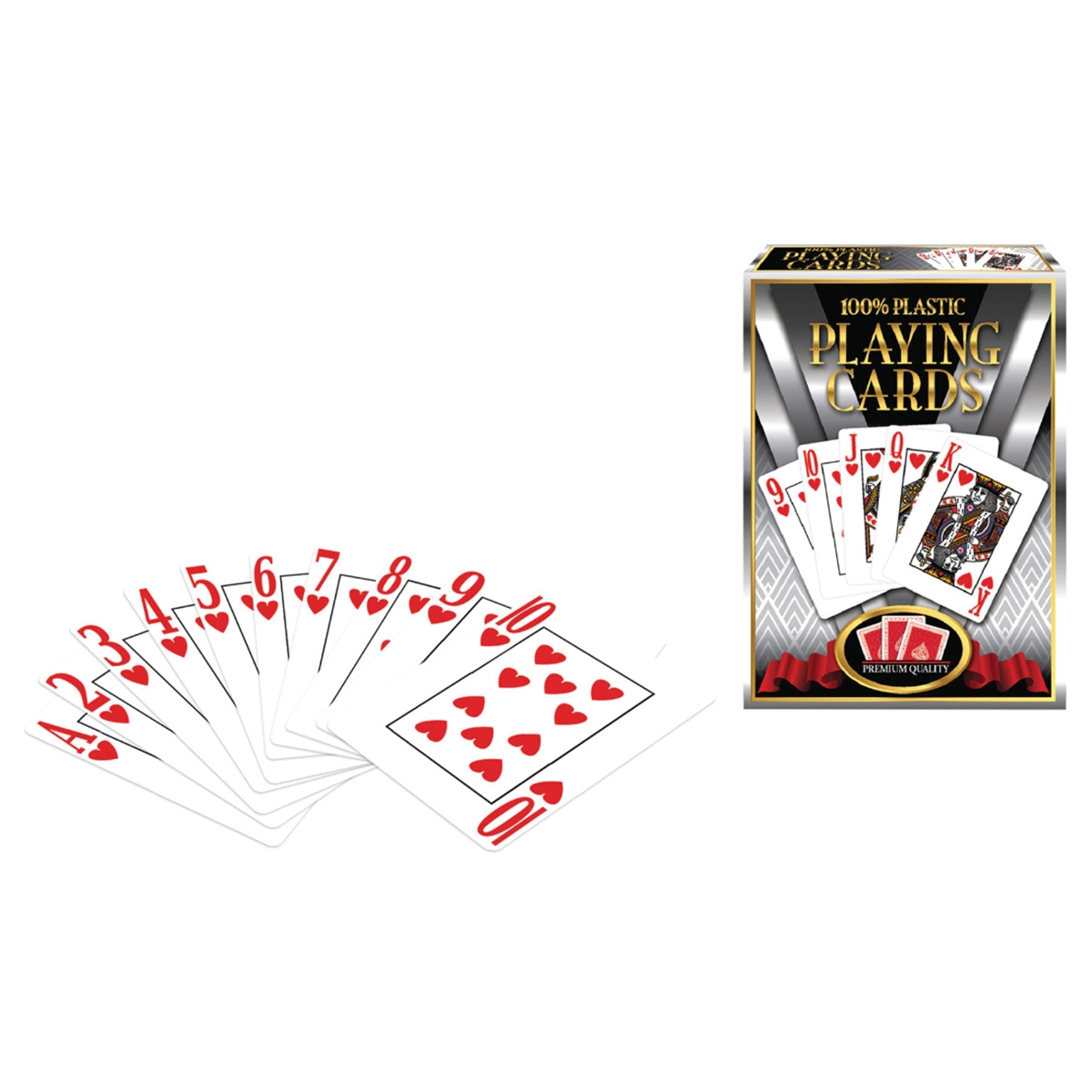 Classic Games 100% Plastic Cards Game Unisex, 5-7 Years