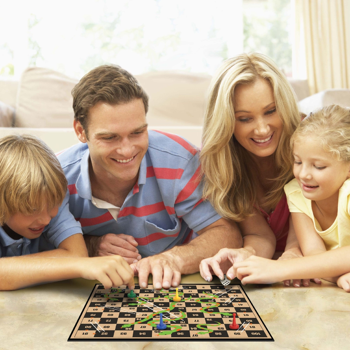 Classic Games 2-in-1 Ludo, Snakes & Ladders (Basic) Board Game Unisex, 5-7 Years