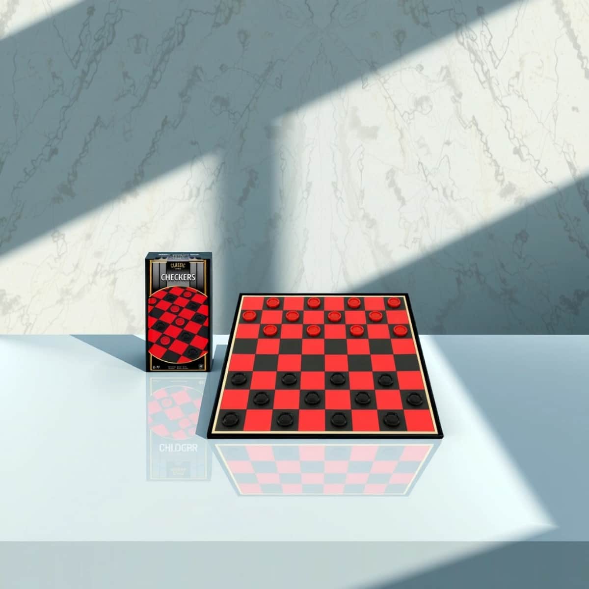 Classic Games Checkers (Basic) Board Game Unisex, 5-7 Years