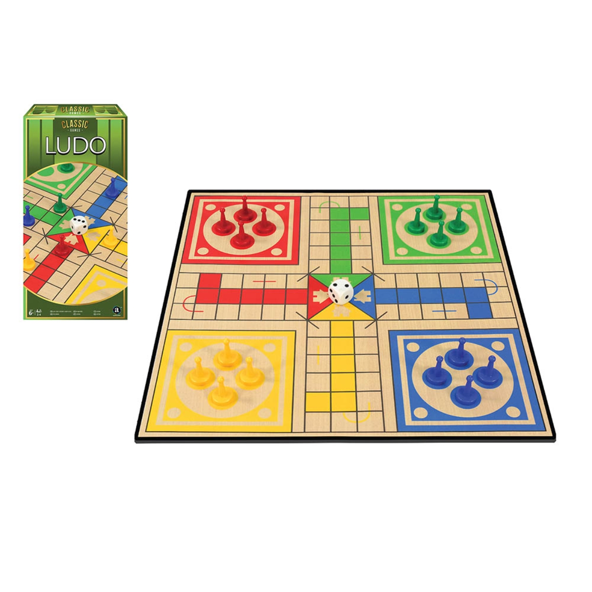 Classic Games Ludo (Basic) Board Game Unisex, 5-7 Years