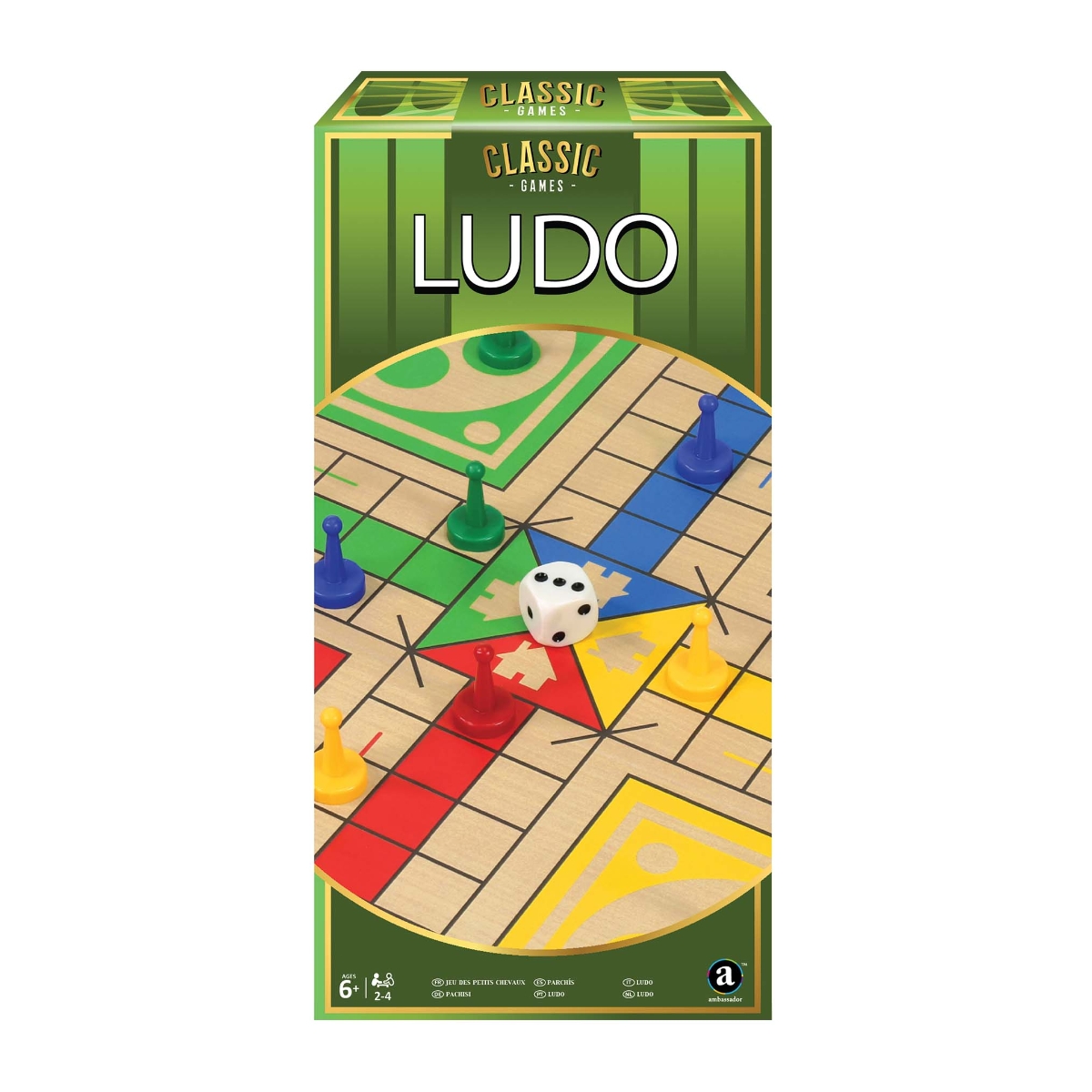 Classic Games Ludo (Basic) Board Game Unisex, 5-7 Years