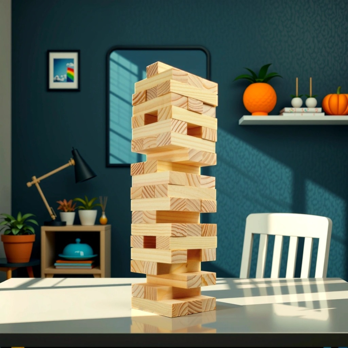 Classic Games Tumblin' Tower Building Block Unisex, 5-7 Years